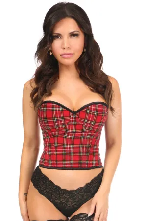 Plaid Underwire Bustier