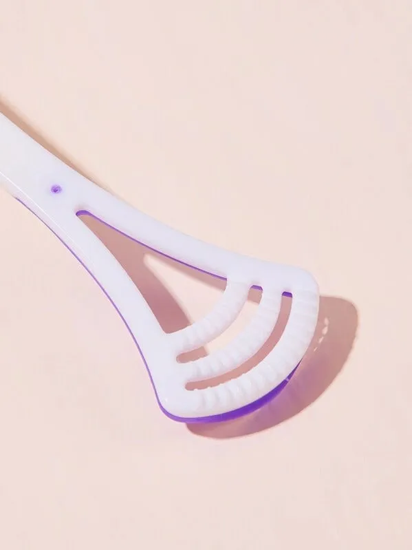 Plastic tongue scraper