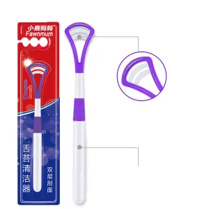 Plastic tongue scraper