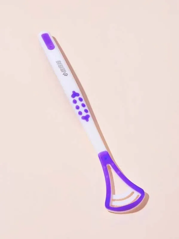 Plastic tongue scraper