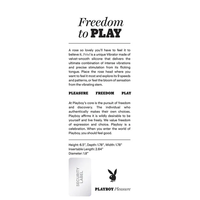 Playboy Pleasure Petal Vibrator