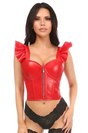 Plus Size Bustier with Ruffle Sleeves