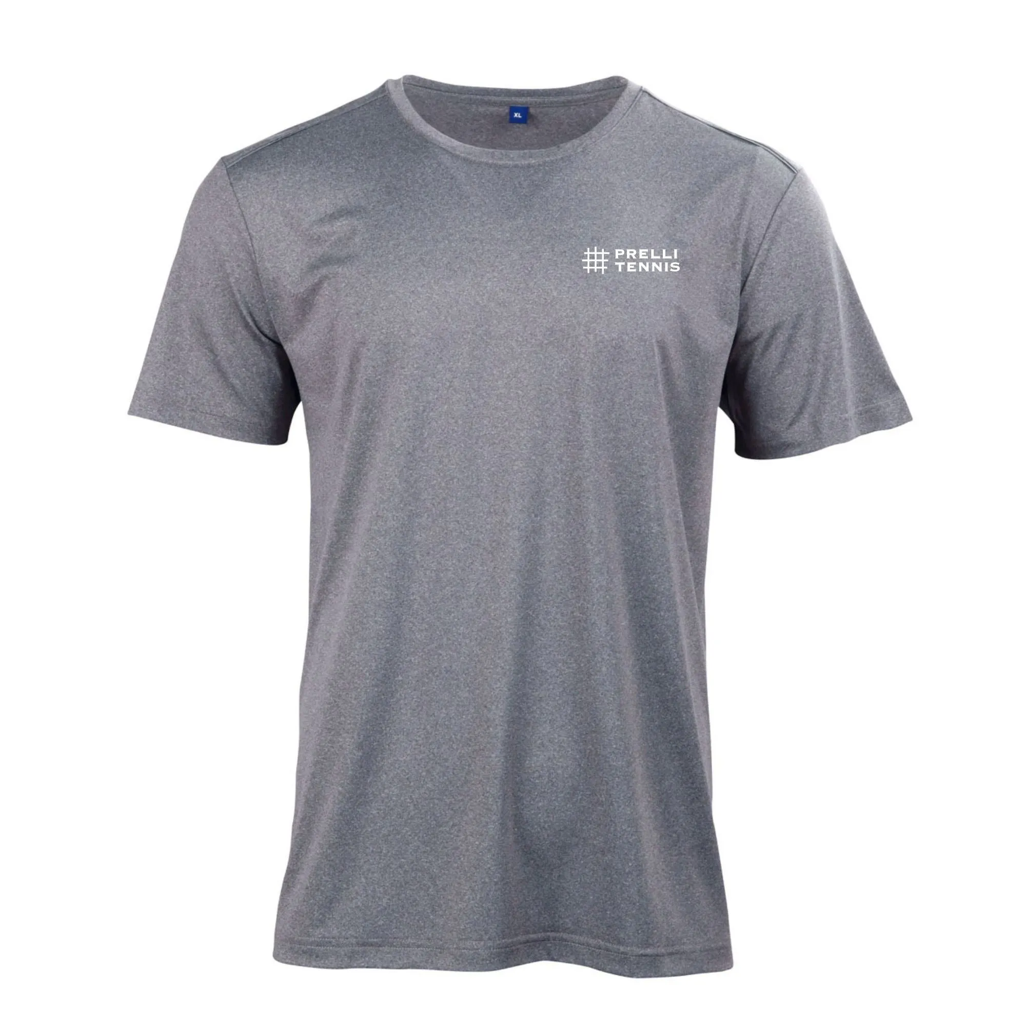 Prelli Tennis Men's Dry Fit Tee (Charcoal)