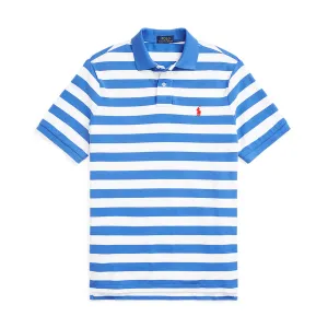Ralph Lauren - Custom Slim Fit Striped Polo Shirt in Blue/White