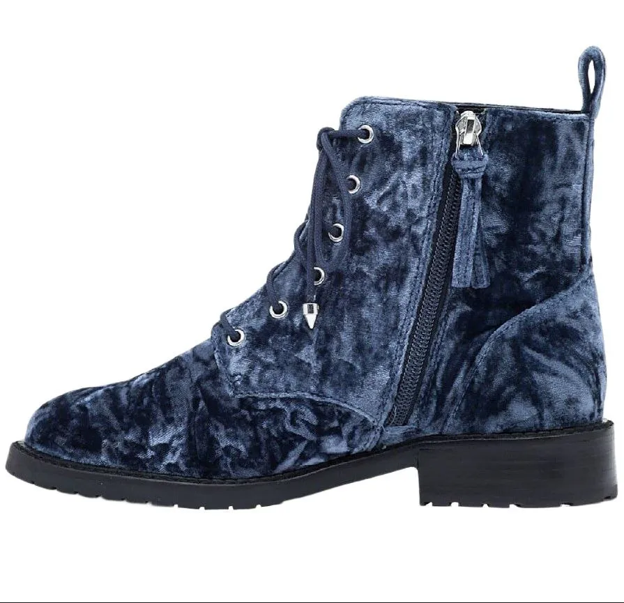 REBECCA MINKOFF Women's Moon Crushed Velvet Gerry Boots #M3291003 NWB