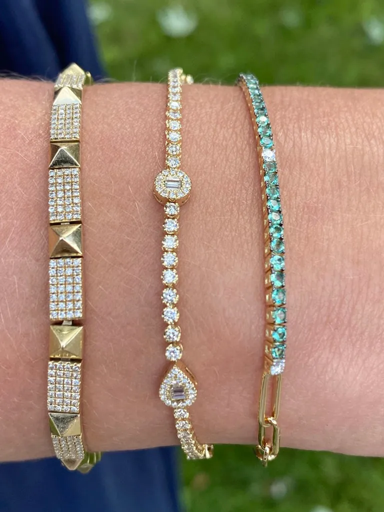 REIGN ILLUSION SET DIAMOND TENNIS BRACELET