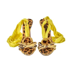 Roberto Cavalli Snake Wrap Heels