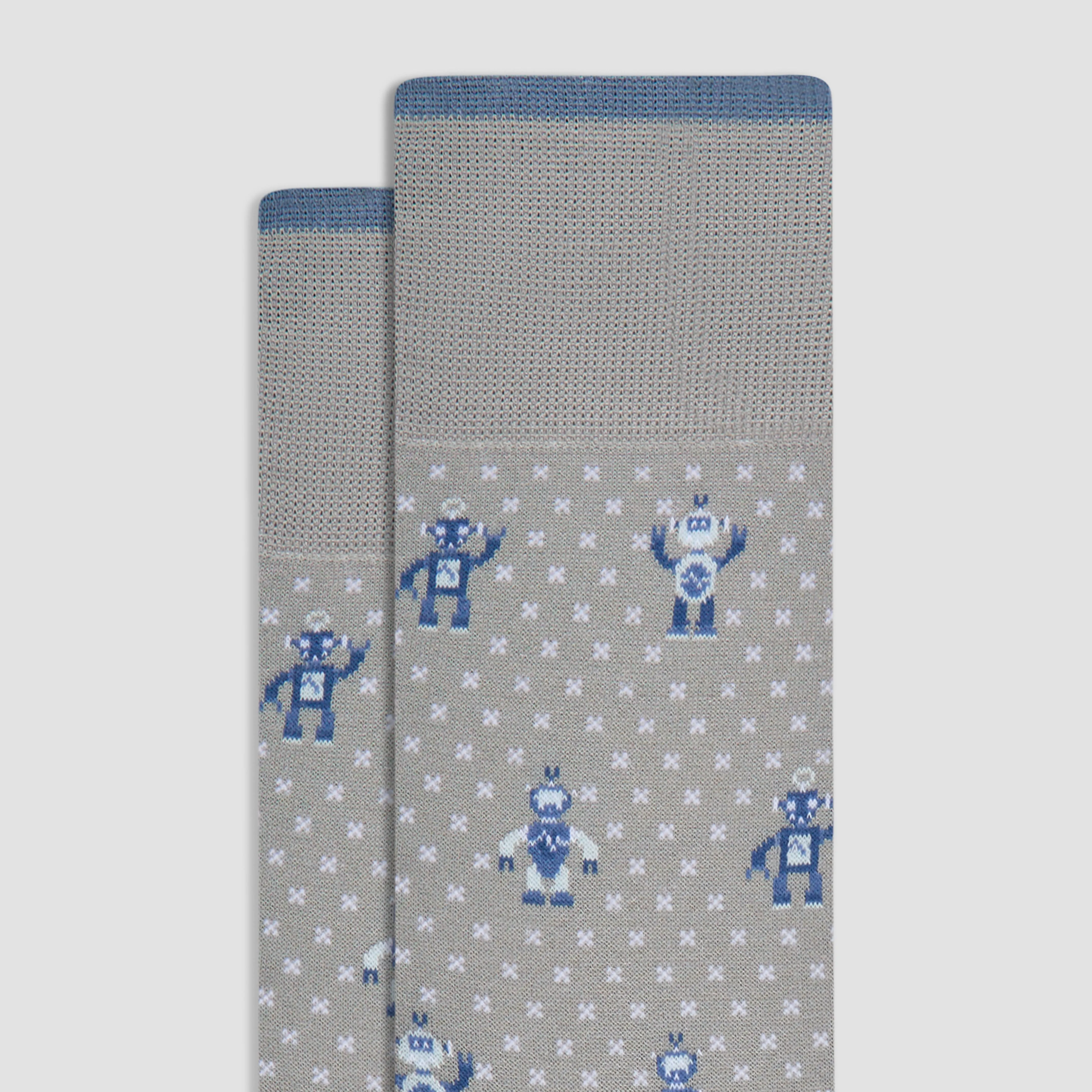 Robot Mid-Calf Socks