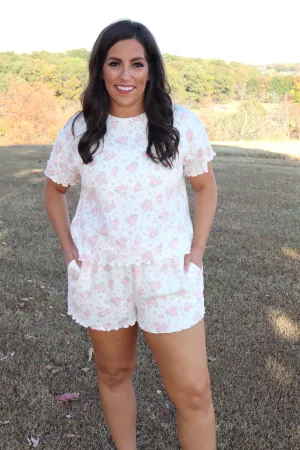 Rose To The Occasion Matching Lounge Set - Ivory