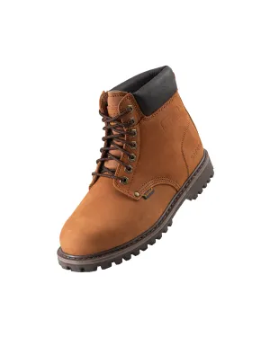 Safara Premium Brown Nubuck Steel Toe Water Resistant Work Boots (60300)