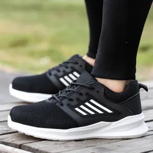 Safety toe work shoes