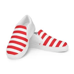 Sailor Red - Sustainably Made Women's  Slip-On Canvas Shoes