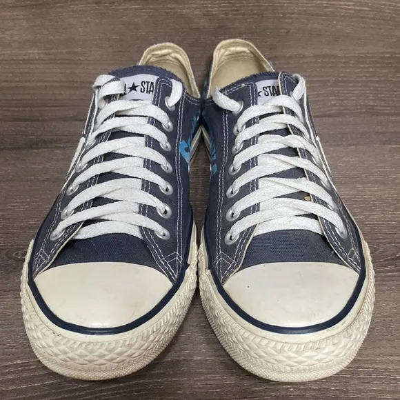Seattle Seahawks Converse All Star Mens Size 9 Shoes Custom Low Top Blue Sneaker