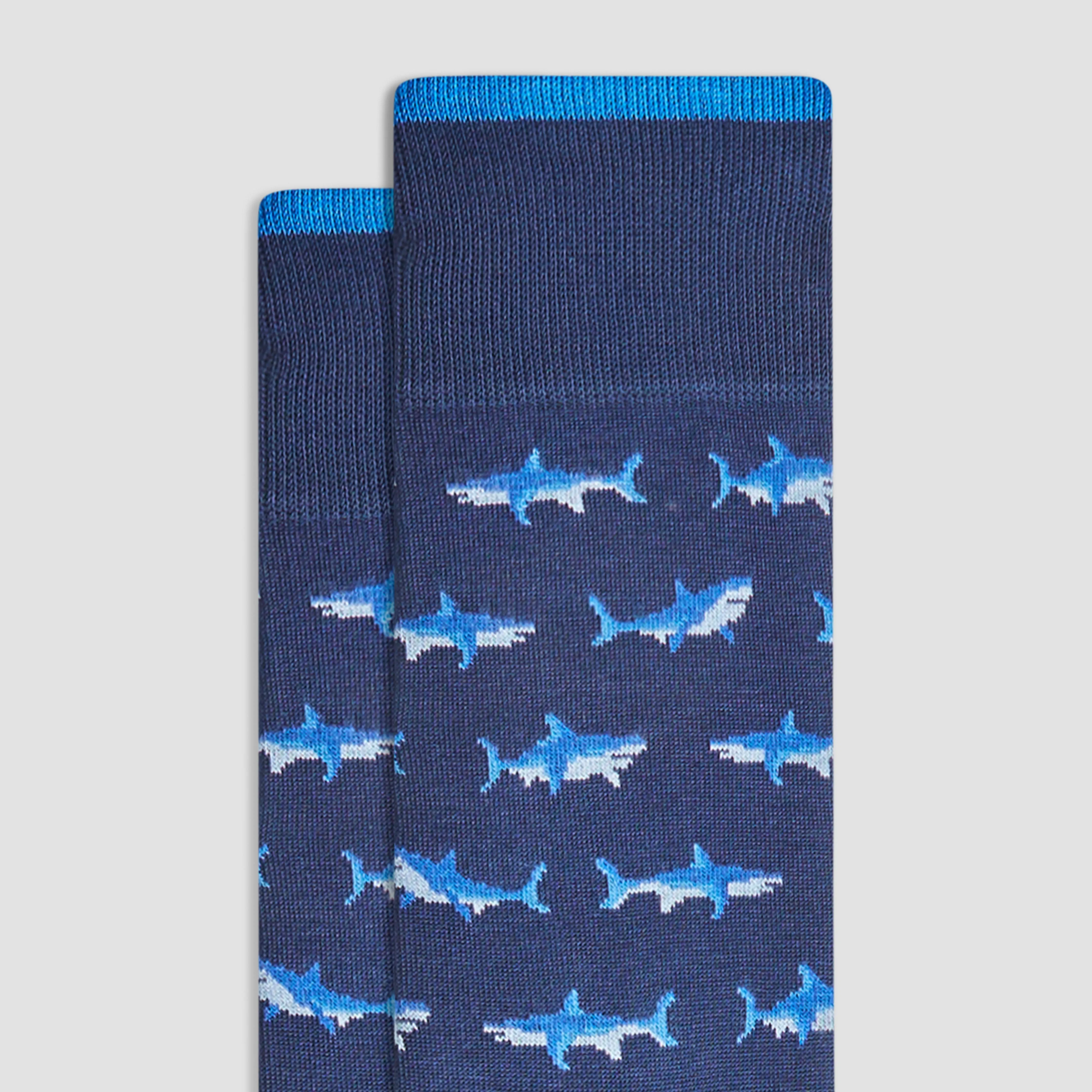 Sharks Mid-Calf Socks
