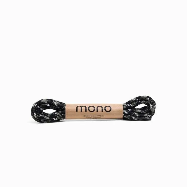 Shoe laces - Black/Green/White