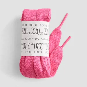 ShoeString Supremes Flat 9mm 220cm Laces (Banded Pack) Hot Pink