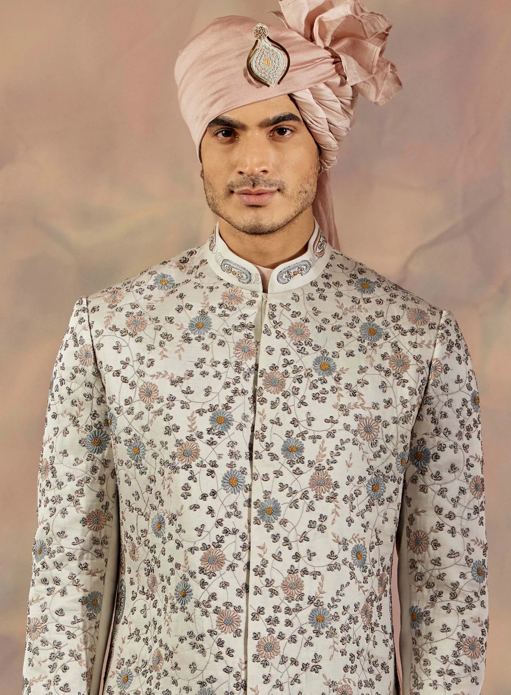 Silver Lining Sherwani Set