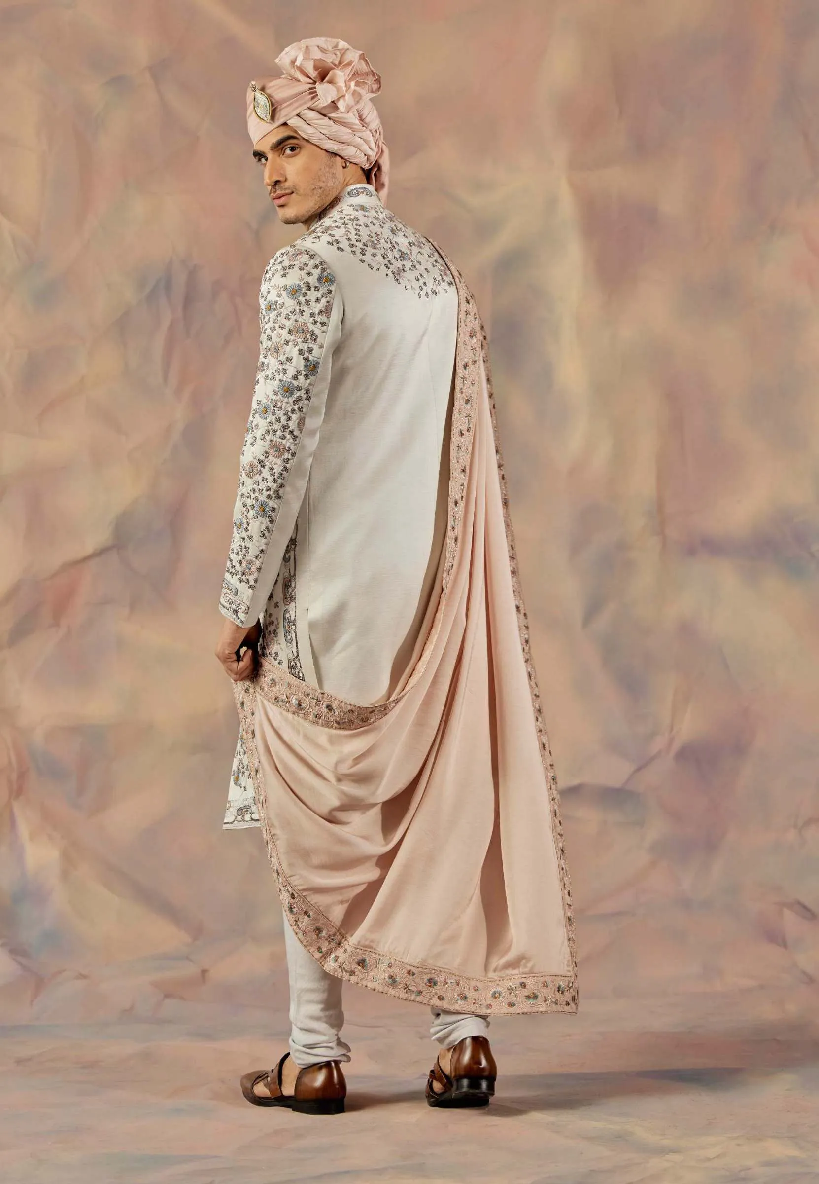 Silver Lining Sherwani Set