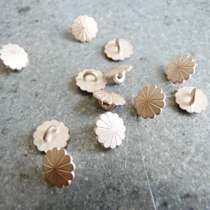 Single Petal Shank Button - Rose Gold