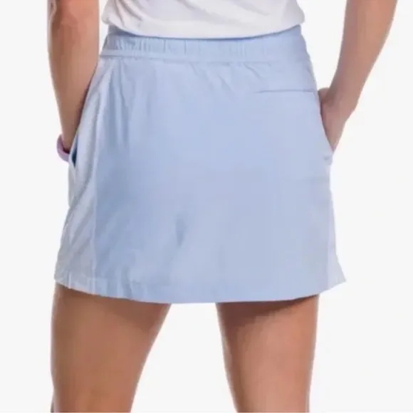Southern Tide Kyle Stripe Panel Skort Sky Blue XL