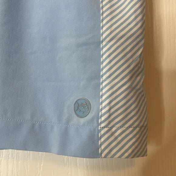 Southern Tide Kyle Stripe Panel Skort Sky Blue XL