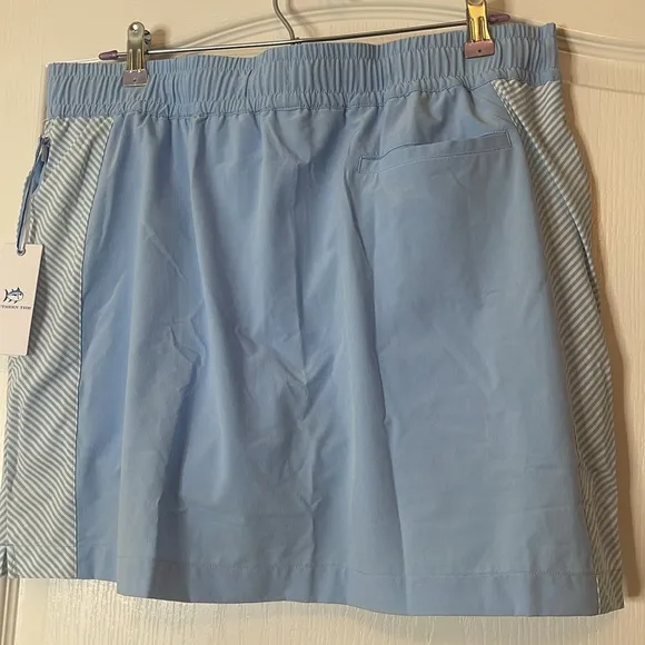 Southern Tide Kyle Stripe Panel Skort Sky Blue XL
