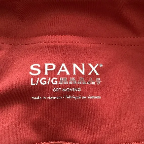 SPANX Get Moving Pleated Skirt Skort Rich Red Pocket