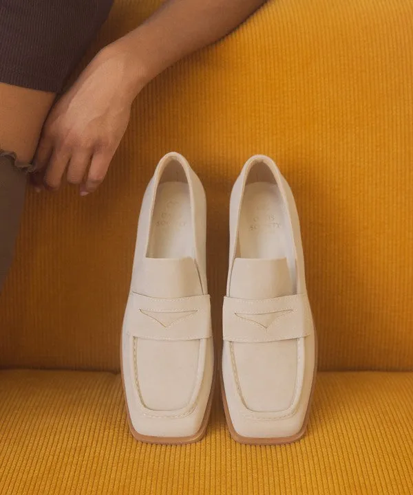 Square Toe Penny Loafers