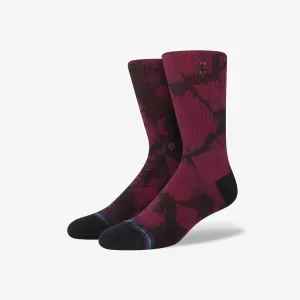 Stance NBA Logoman Dye Crew Socks - Maroon