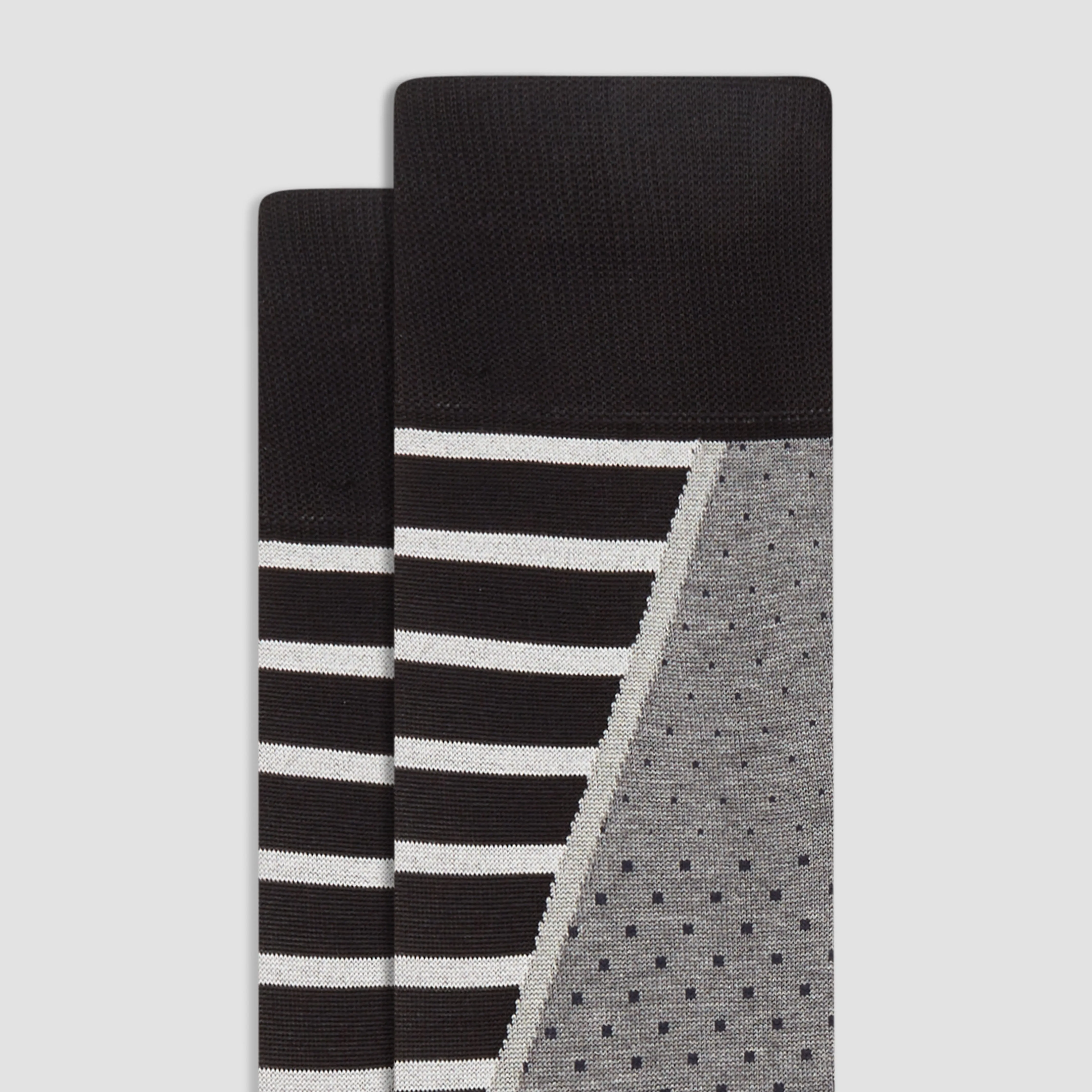 Stripe and Dot Mid-Calf Socks