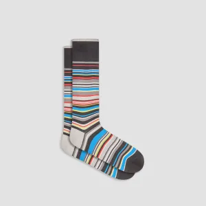 Striped Mid-Calf Socks