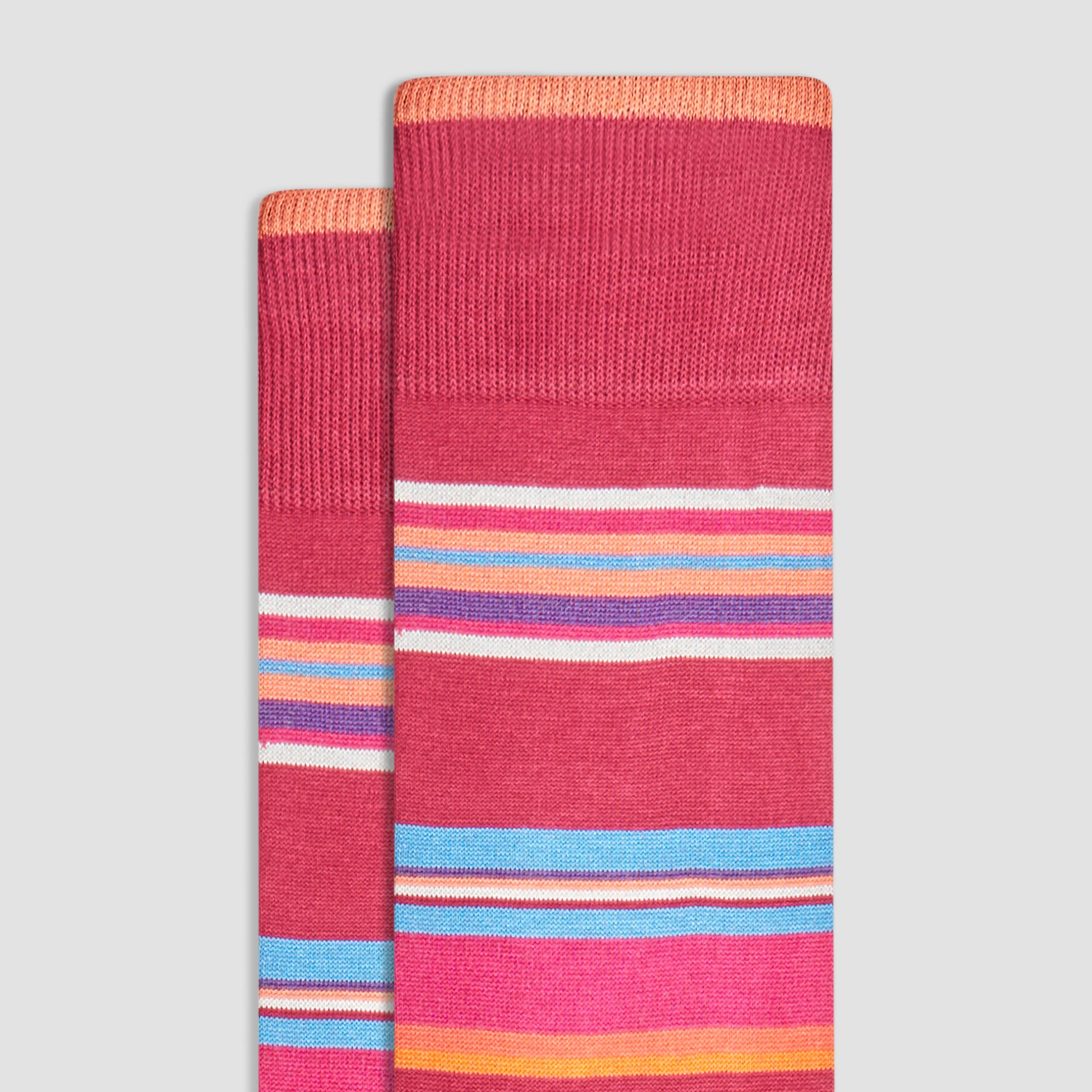 Striped Mid-Calf Socks