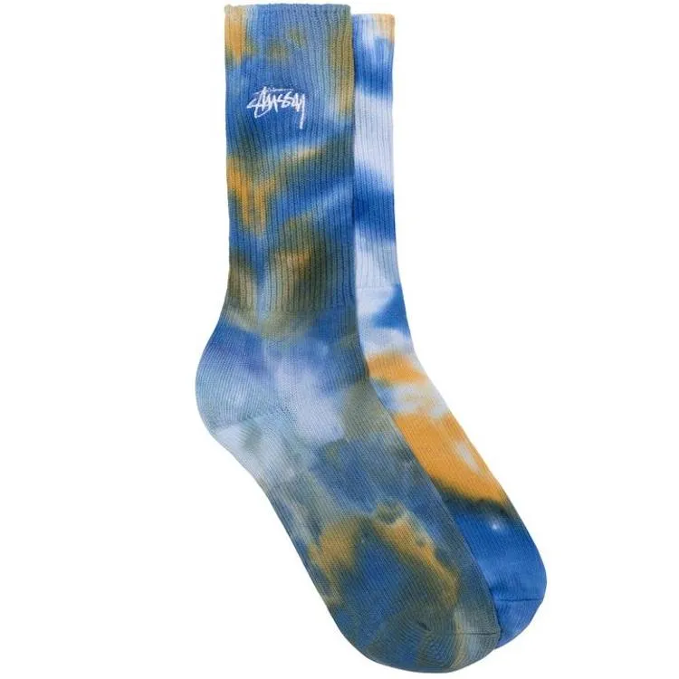 Stussy Earth Dye Crew Socks Orange