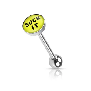 SUCK IT Tongue Barbell