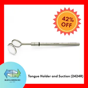Suction with Tongue Holder &Retractor  (2424R)