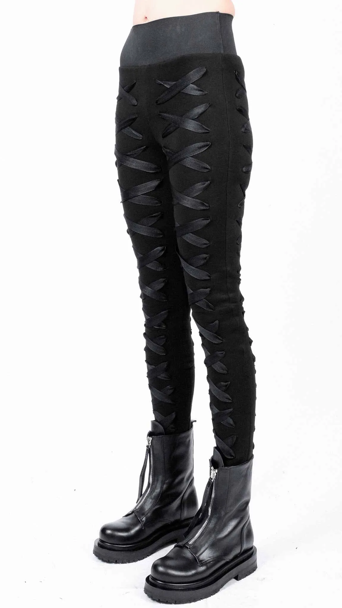 Sweatshirt Leggings with Laces