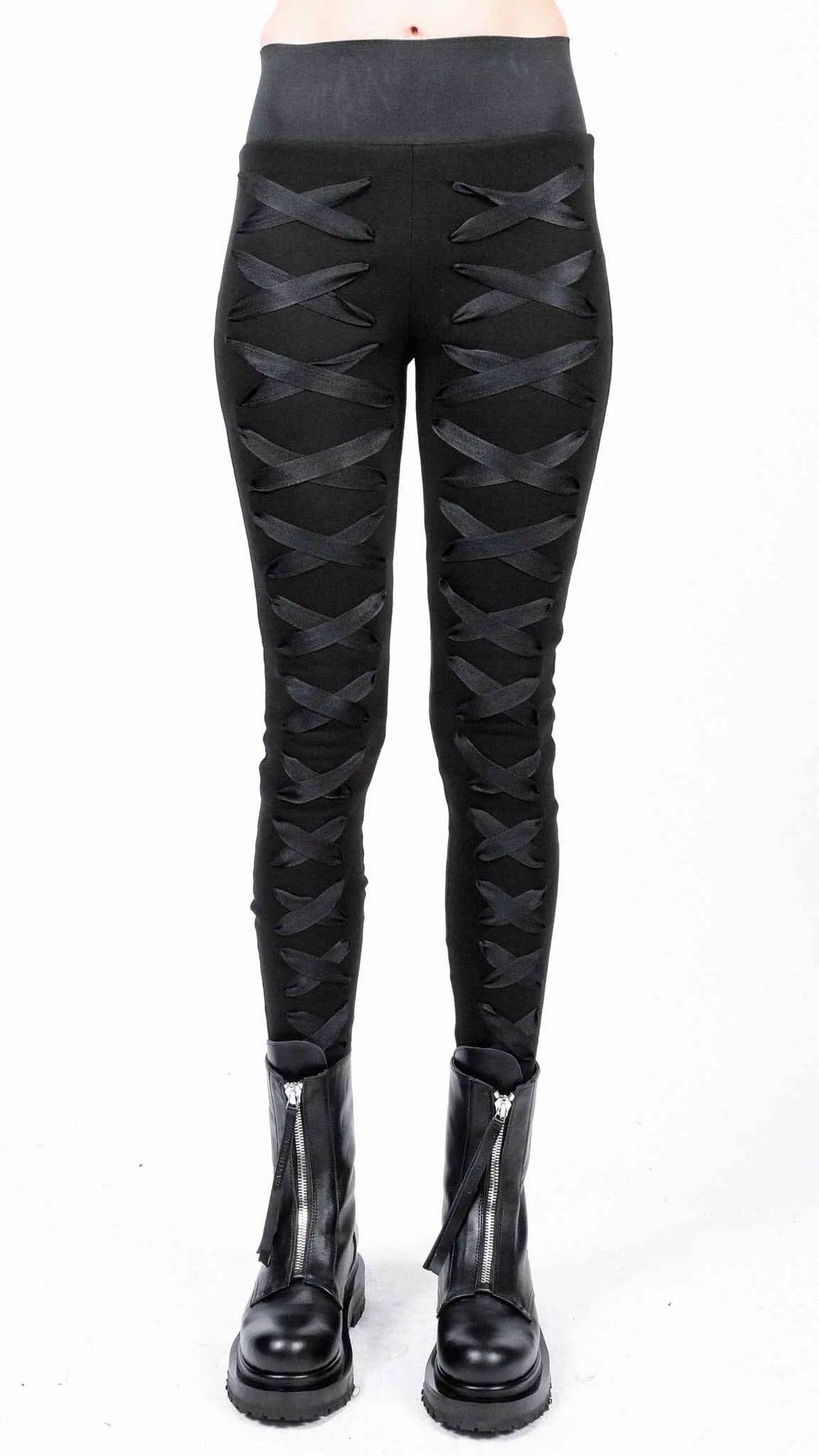 Sweatshirt Leggings with Laces
