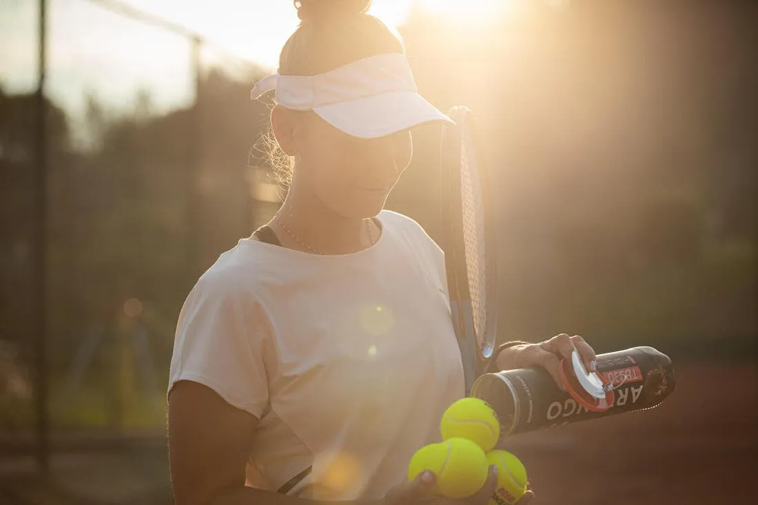 T-Shirt tennis col rond dry soft femme - Dry 500