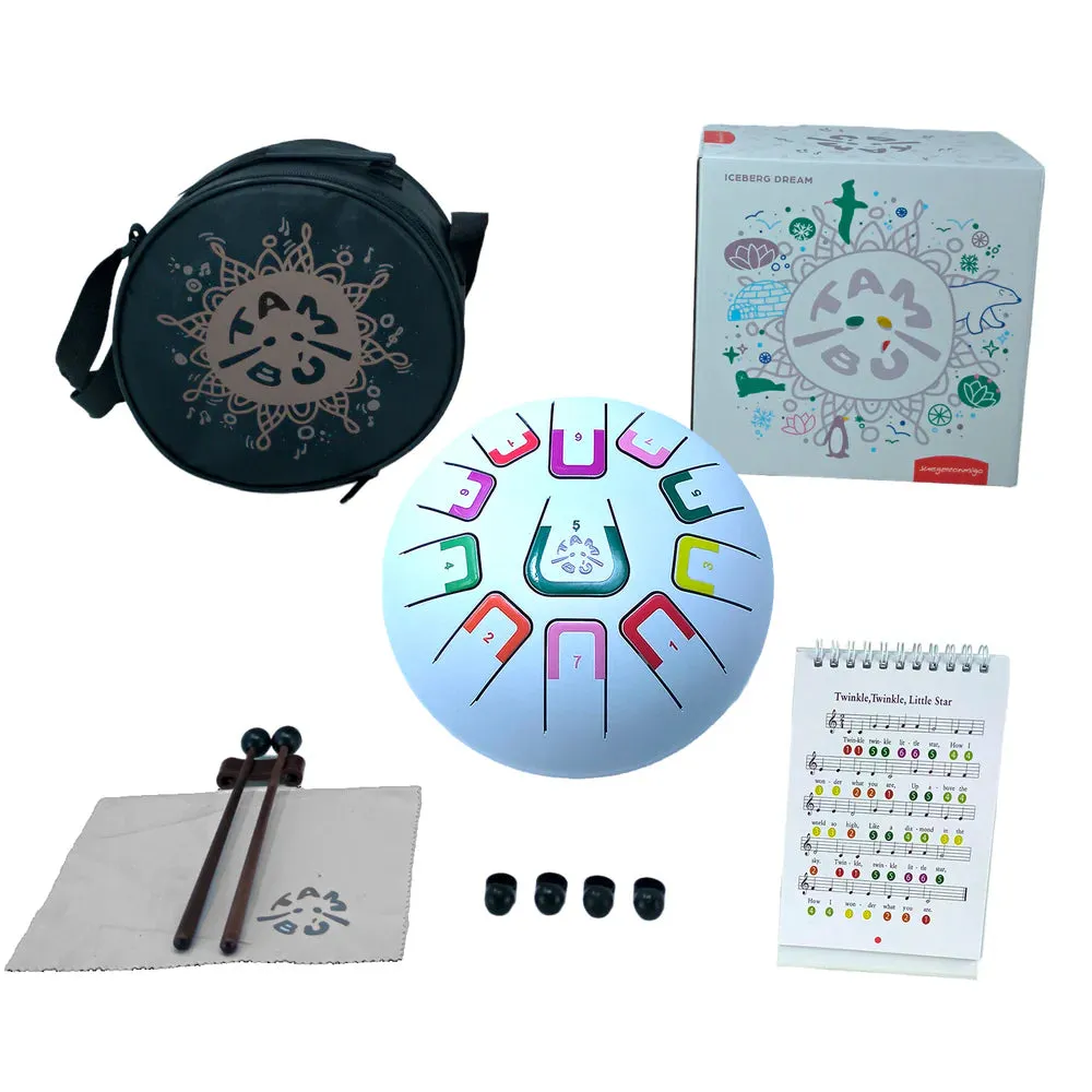 Tambu Steel Tongue Drum - 3 colours - 3 