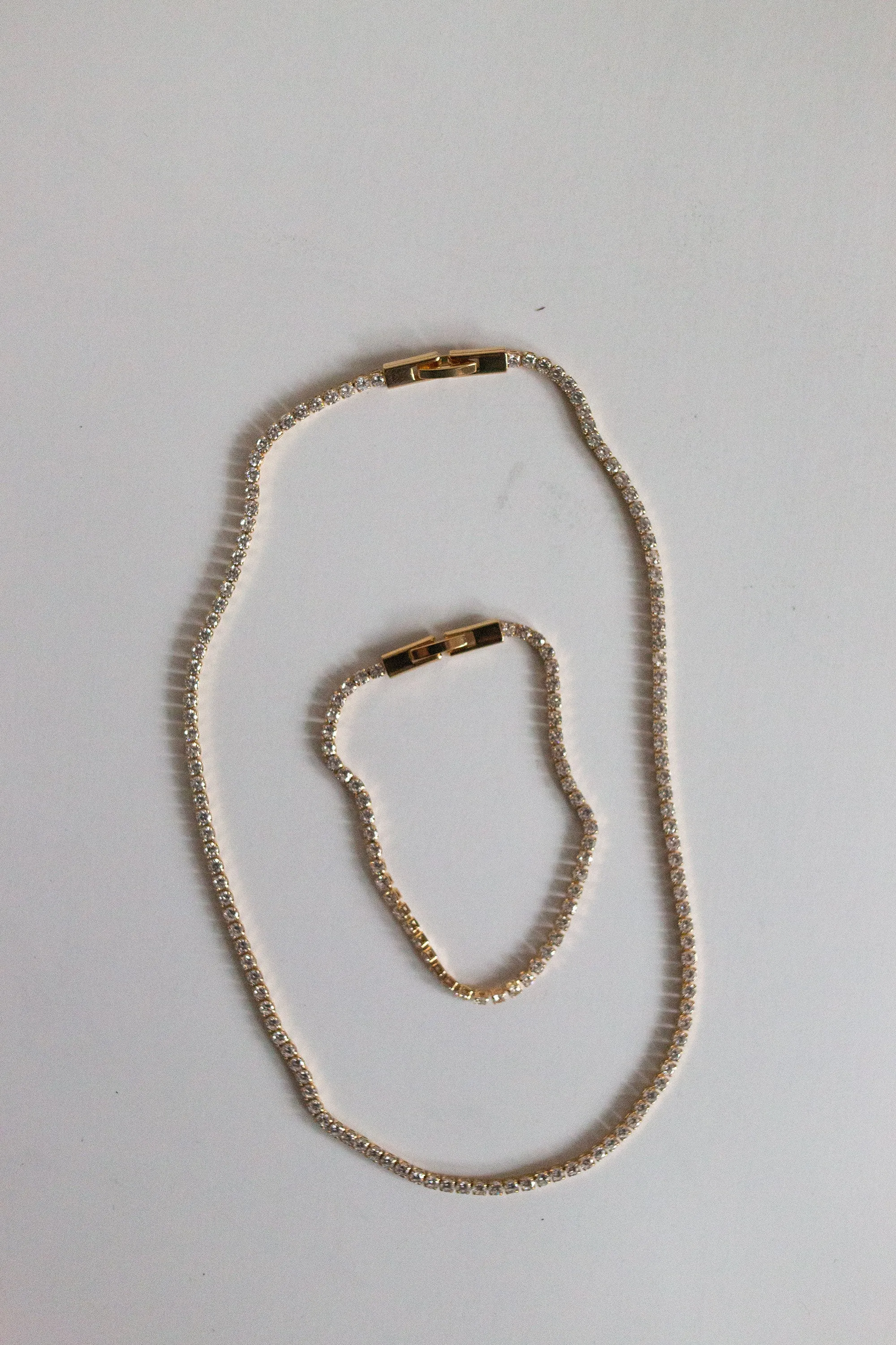 Tennis Bracelet and Necklace