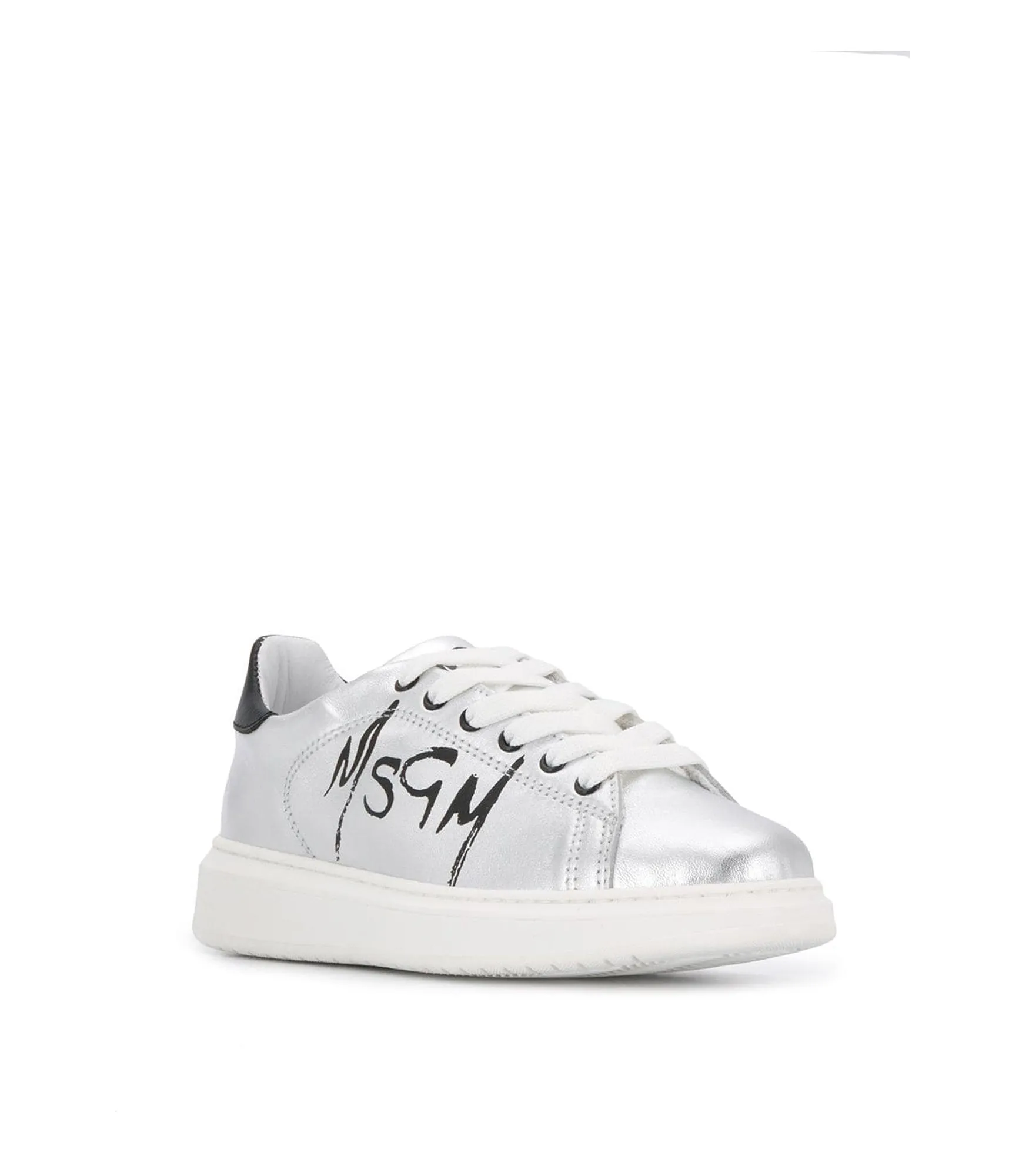 Tennis Lace Up - Silver