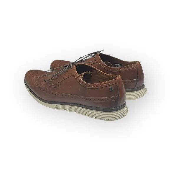 Timberland ✪ Brogue Oxford Wingtip Edgy Leather Lace Up Shoes ✪ Dark Brown 12D