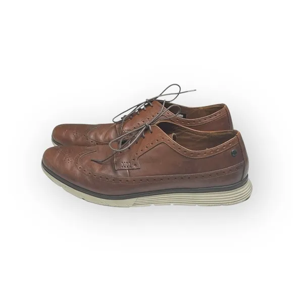 Timberland ✪ Brogue Oxford Wingtip Edgy Leather Lace Up Shoes ✪ Dark Brown 12D