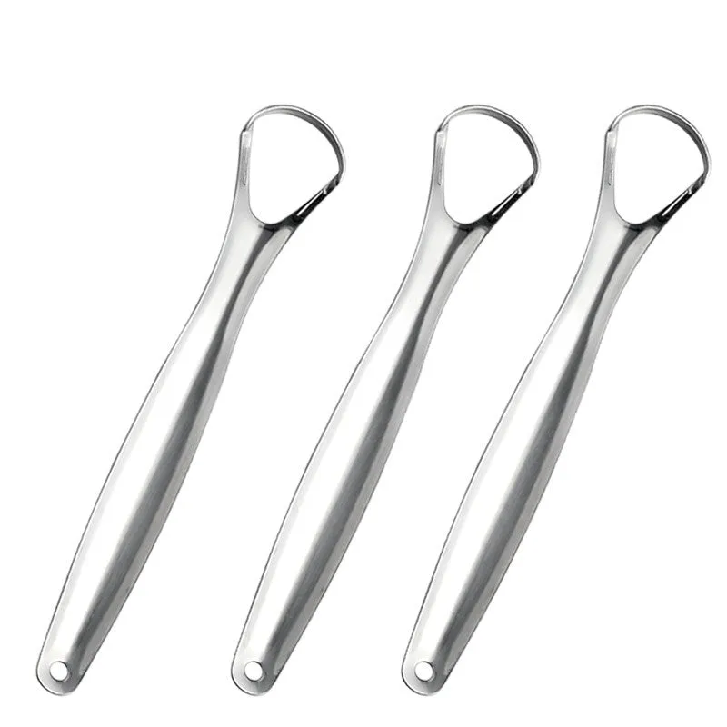 Tongue brush and tongue scraper