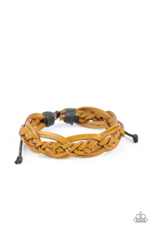 Too Close To HOMESPUN - Yellow Bracelet