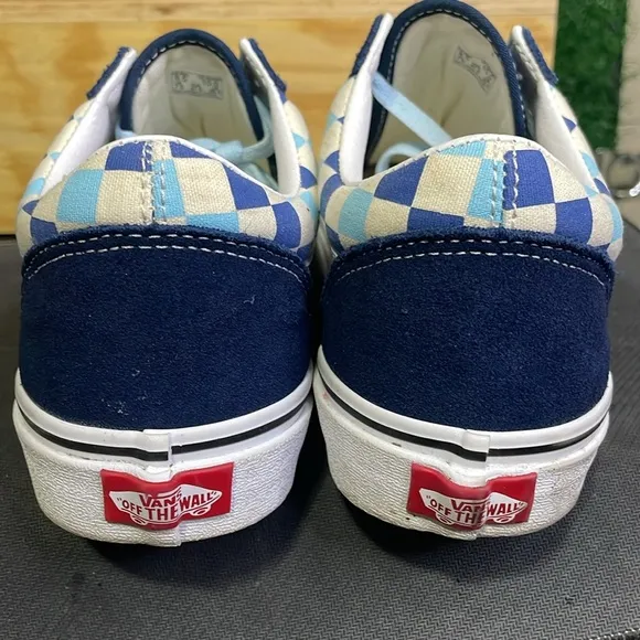 Vans Old Skool checker board Navy Blue/Baby Blue 🔥🔥