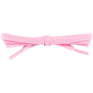 Waxed Cotton 1/4" Flat Dress Laces 12 Pack - Pastel Pink (12 Pair Pack) Shoelaces
