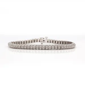 White Gold 1.22CT Diamond Vintage-Style Tennis Bracelet