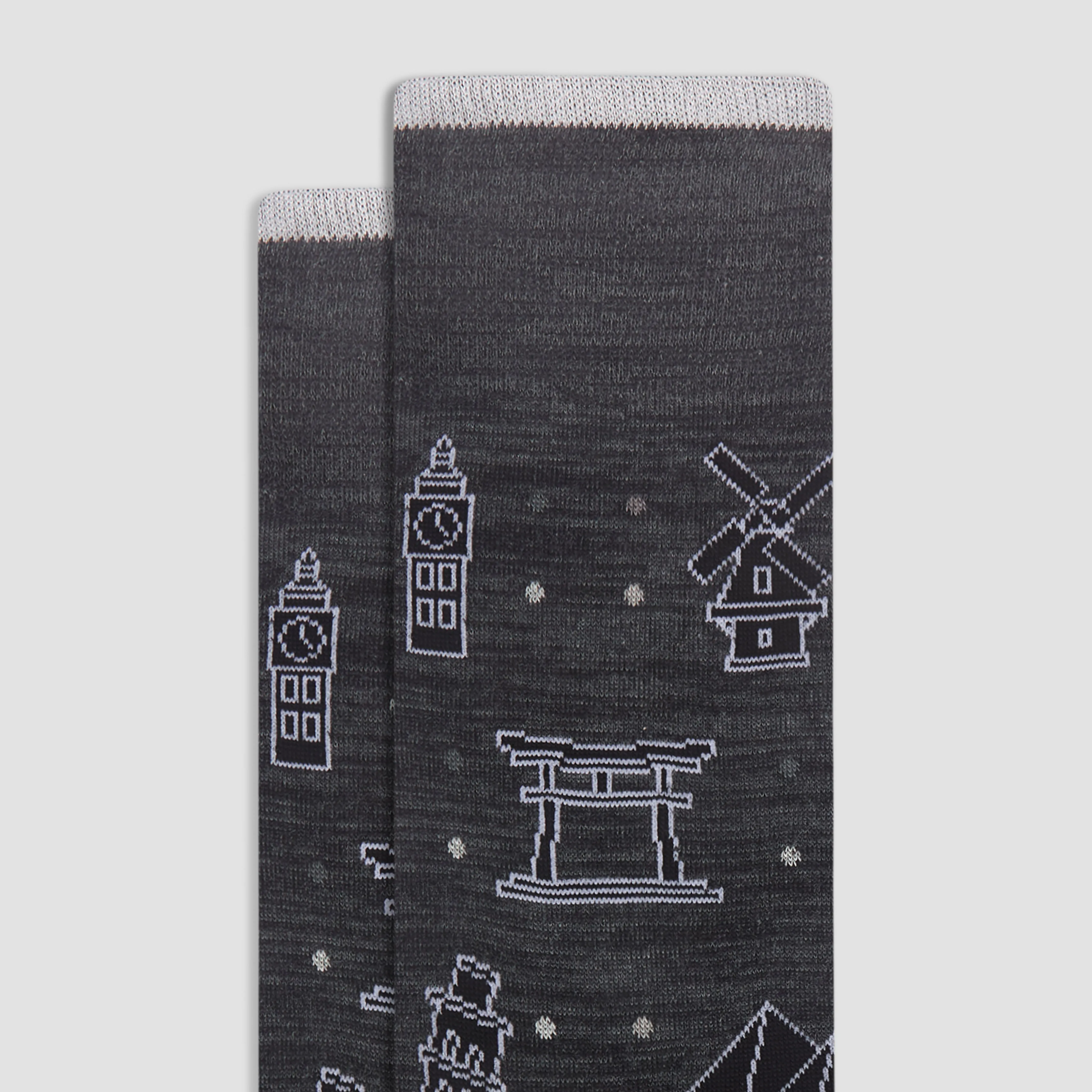 World Landmarks Mid-Calf Socks