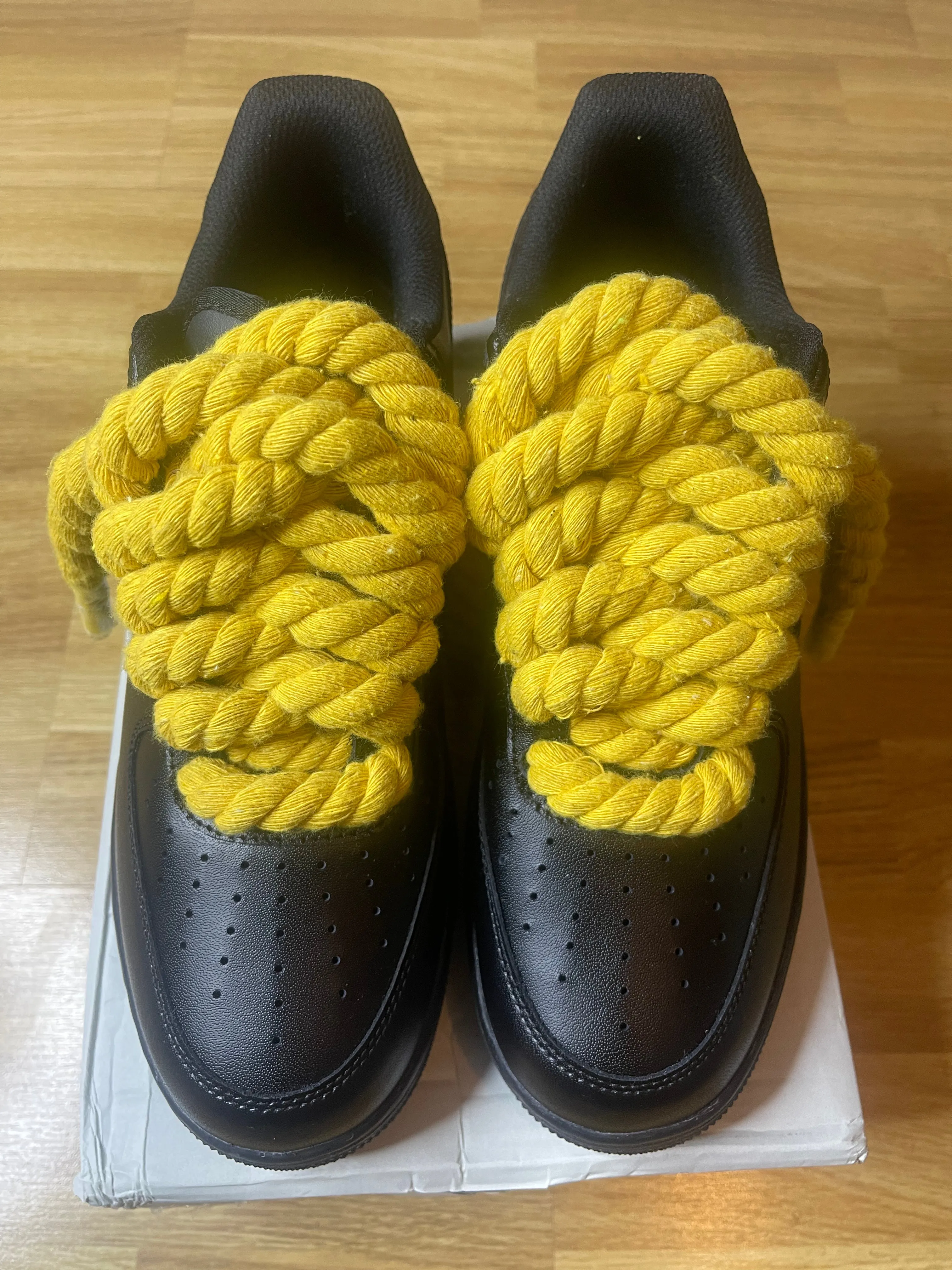 Yellow rope black AF1